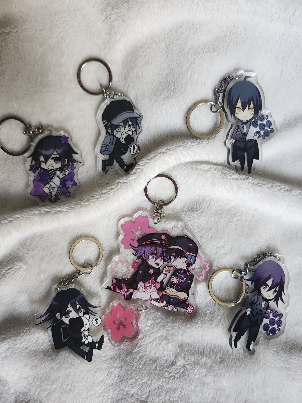 Danganronpa Saiouma keychain lot